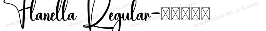 Flanella Regular字体转换